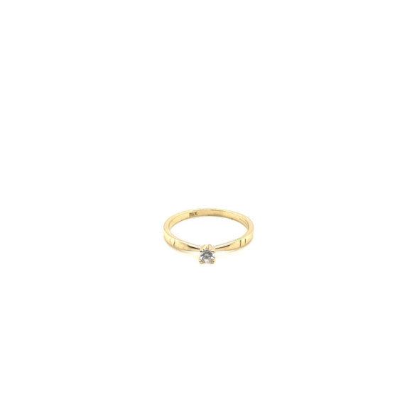 Anillo compromiso Oro 14k Amarillo   #10357