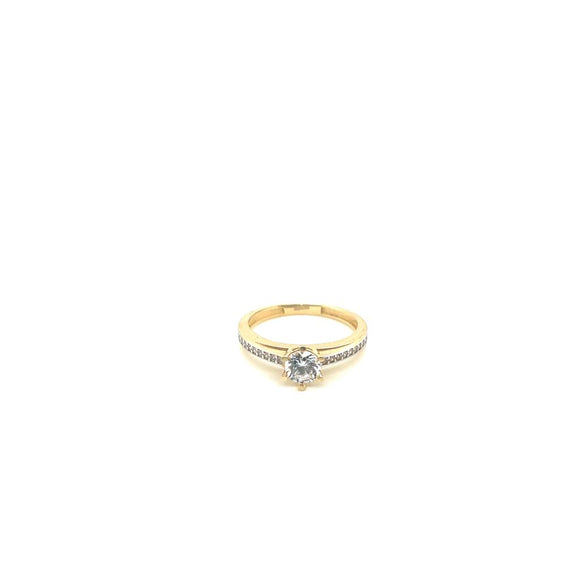 Anillo compromiso Oro 14k Amarillo   #10336