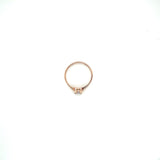 Anillo compromiso Oro Rosa 14k #10308