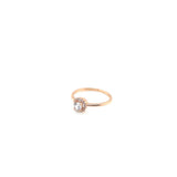 Anillo compromiso Oro Rosa 10k #10105