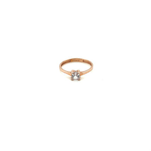 Anillo compromiso Oro Rosa 14k #10308