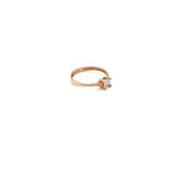 Anillo compromiso Oro Rosa 14k #10308