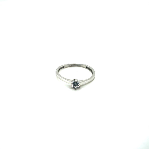 Anillo compromiso Oro Blanco 14k #10314