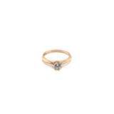 Anillo compromiso Oro Rosa 14k #10395