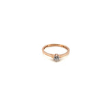 Anillo compromiso Oro Rosa 14k #10309