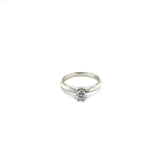 Anillo compromiso Oro Blanco 14k #10381