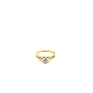 Anillo compromiso Oro 14k Amarillo   #10353