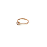 Anillo compromiso Oro Rosa 14k #10309