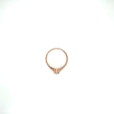 Anillo compromiso Oro Rosa 14k #10309