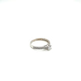 Anillo compromiso Oro Blanco 14k #10391