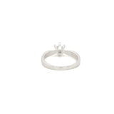 Anillo compromiso Oro 10k Blanco #11924