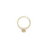 Anillo Compromiso Oro 14k Amarillo #11944