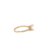 Anillo Compromiso Oro 14k Amarillo #11949