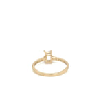 Anillo Compromiso Oro 14k Amarillo #11949