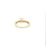 Anillo Compromiso Oro 14k Amarillo #11951