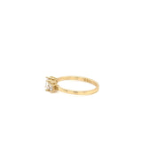 Anillo Compromiso Oro 14k Amarillo #11954