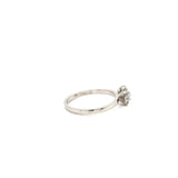 Anillo Compromiso Oro 14k Blanco #11955