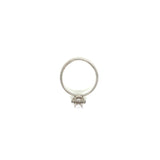 Anillo Compromiso Oro 14k Blanco #11956