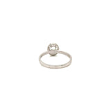 Anillo Compromiso Oro 14k Blanco #11956