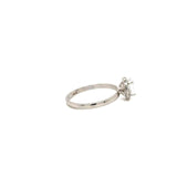 Anillo Compromiso Oro 14k Blanco #11956