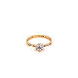 Anillo compromiso Oro 14k #8086