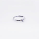 Anillo compromiso Oro Blanco 14k #7385