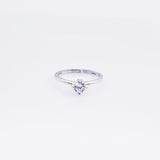 Anillo compromiso Oro Blanco 14k #4329