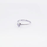 Anillo compromiso Oro Blanco 14k #4329