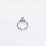 Anillo compromiso Oro Blanco 14k #1887