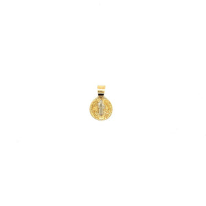 Medalla San Benito Oro Amarillo 10k #9834