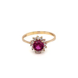 Anillo Oro Dama 10k  #6790