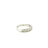 Churumbela Oro 14k Blanco .37 Ct TW Diamante SI2-I #9760