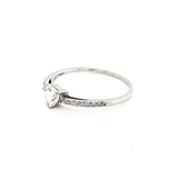 Anillo compromiso Oro Blanco 14k #7912