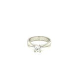 Anillo Compromiso Oro 14k Blanco .70 Ct Diamante VVS2 H GIA  #9753